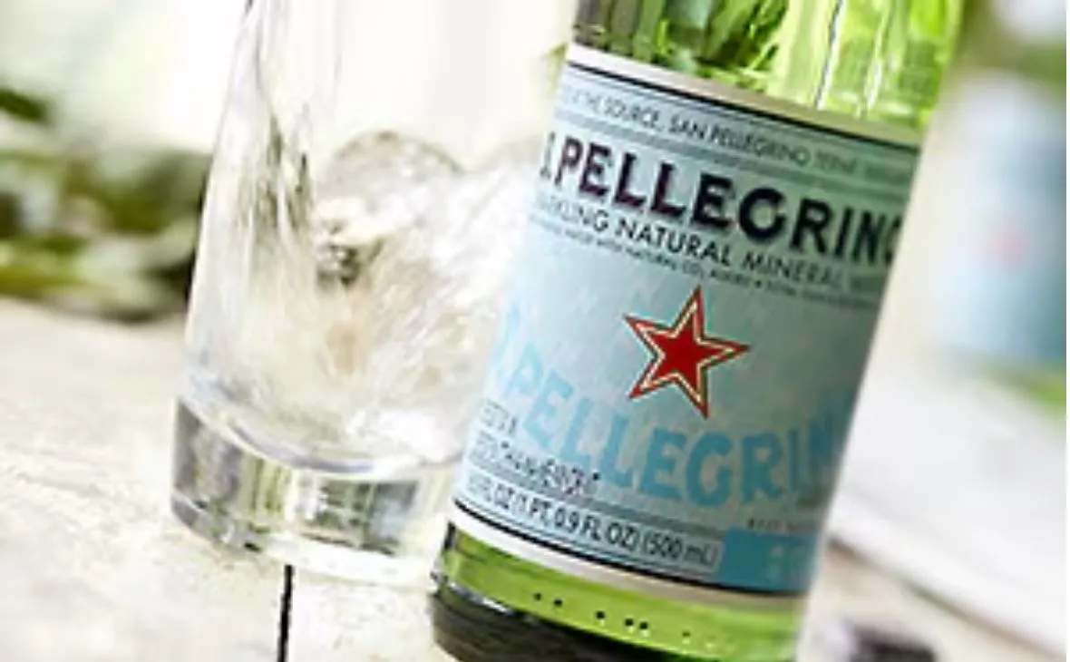 San Pellegrino sparkling mineral water 1 liter bottle